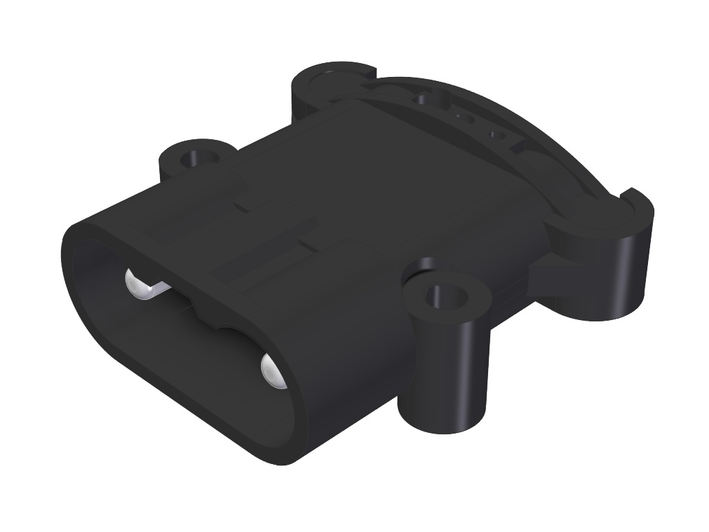 Euro plug DIN 80A 25mm male