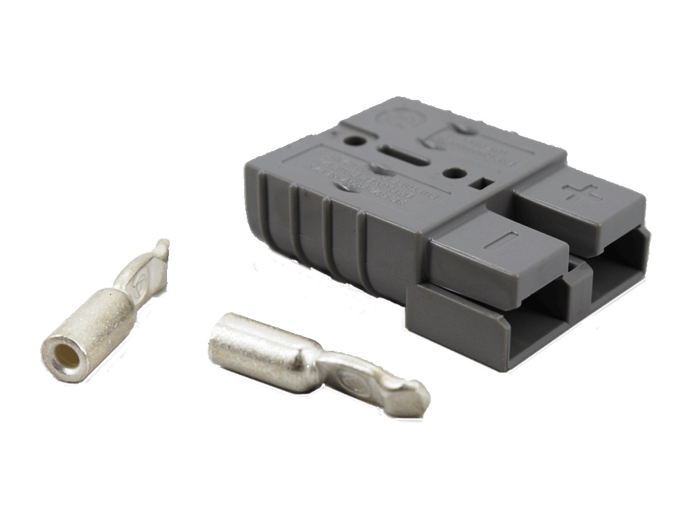 Plug SB50 grey 6mm² + contact pins