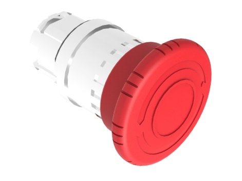 Push button emergency red rotary lock