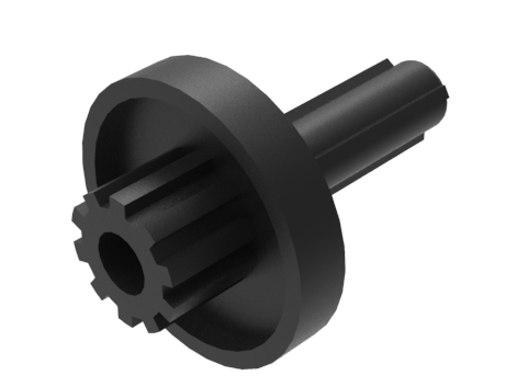 Plastic axle for 1-0-2 knob