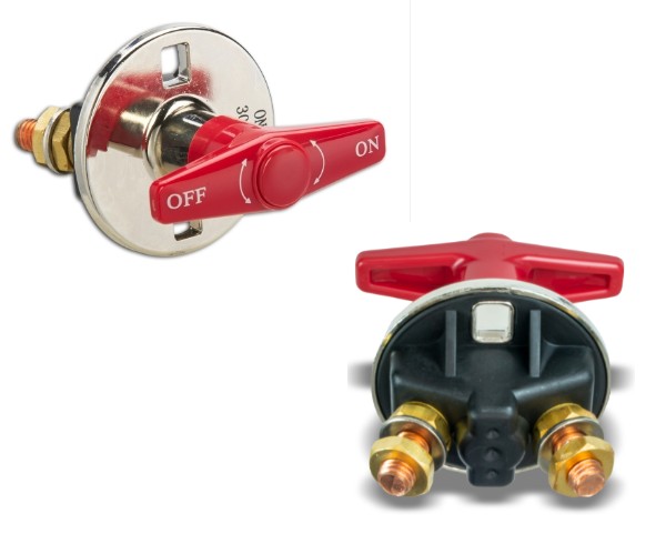 Mainswitch 24V/300A red T-handle