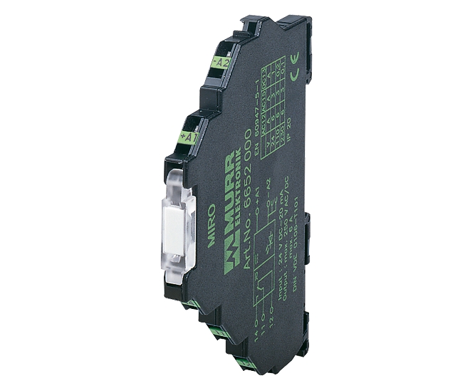 Relay 1x switch 24VDC/1A MIRO 6,2 LED KVK