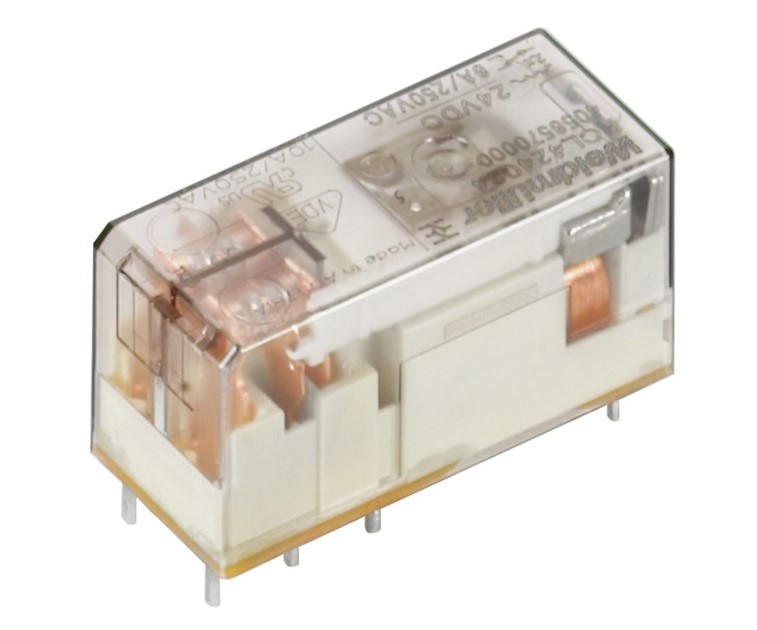 Relay 2x switch 24V DC/8A LED