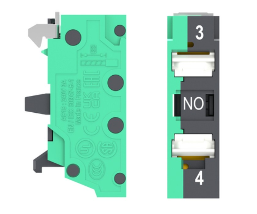 Single contact block NO