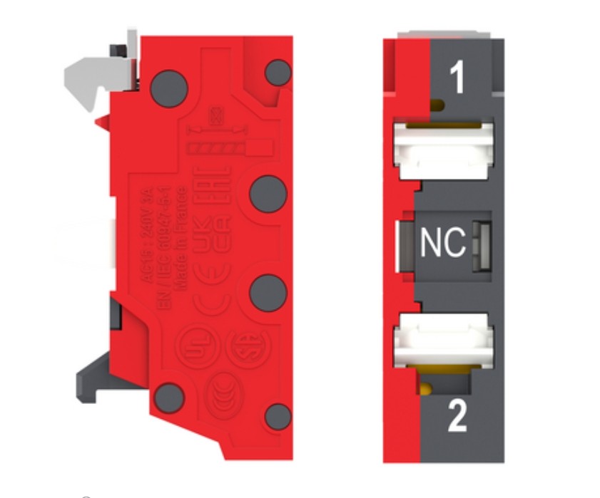 Single contact block NC