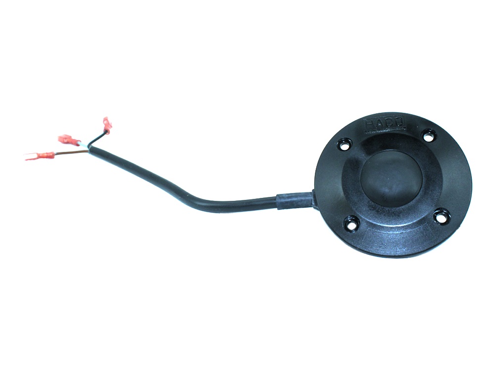 Foot switch waterproof synthetic black round + 0,5m cable