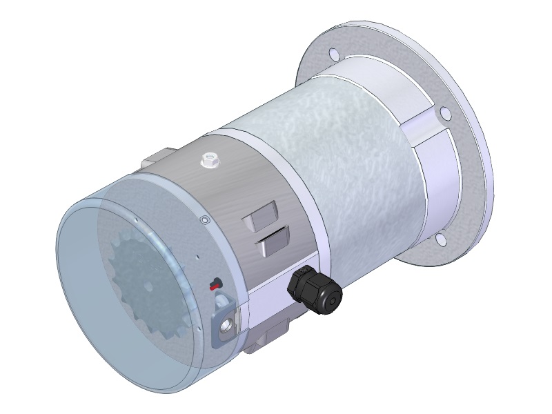 Motor 24V 0,36kW 3900rpm AV70 suitable for proximity switch