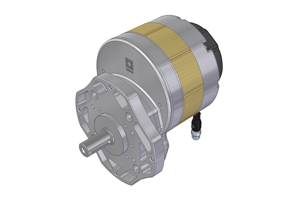 Motor reductor BLDC 17Vac 0,13kW 75rpm + brake