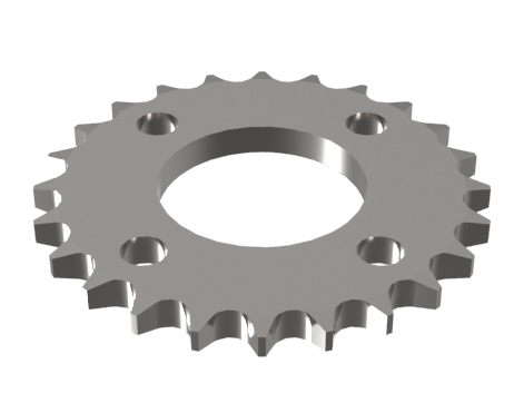 Chain wheel 1/2" 24-T + 47H7 + 4x 10,2mm