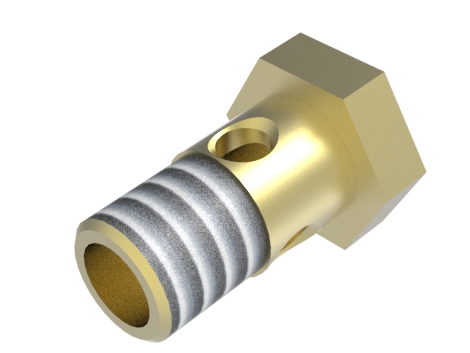 Hydraulic banjo bolt 1/4