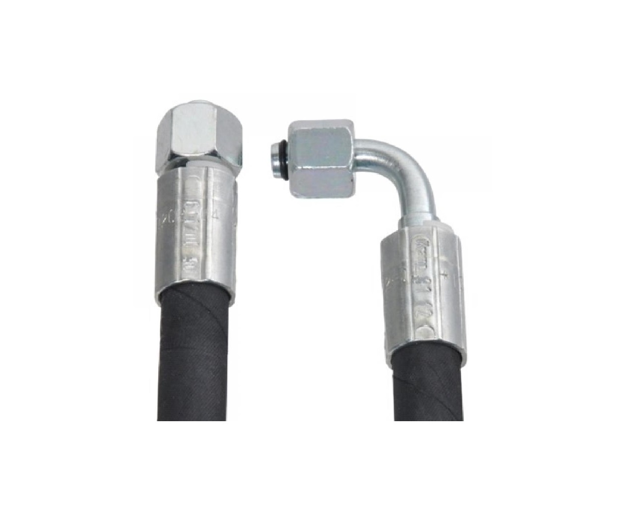 Hydraulic hose 110cm 1/2" straight - 3/8" right-angled for SW08 & Meto built before 2019