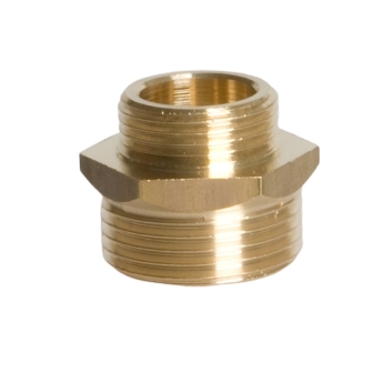 Reducing nipple 1/2" - 3/4" brass