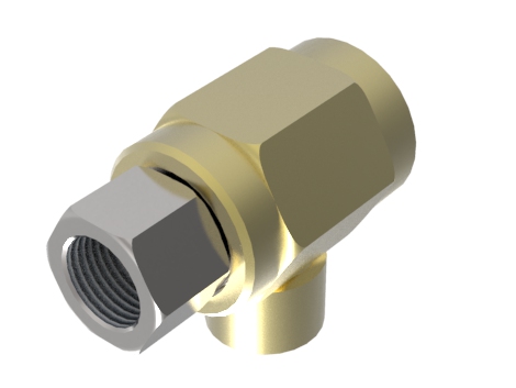 Swivel fitting 1" chromium-plated