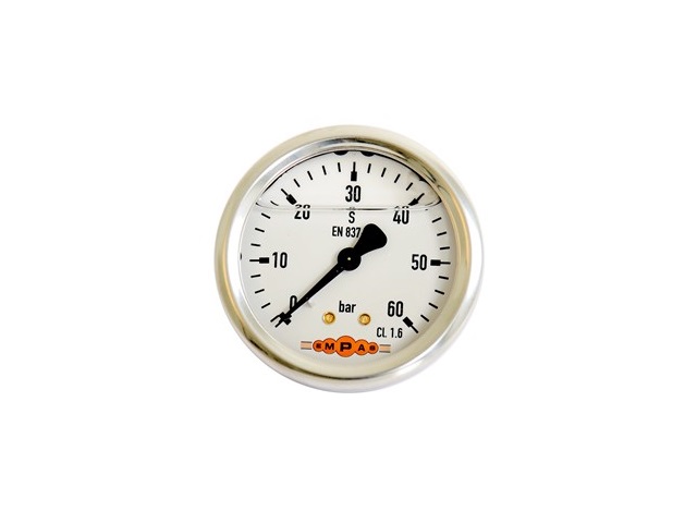Manometer 0-60 BAR 1/4" back