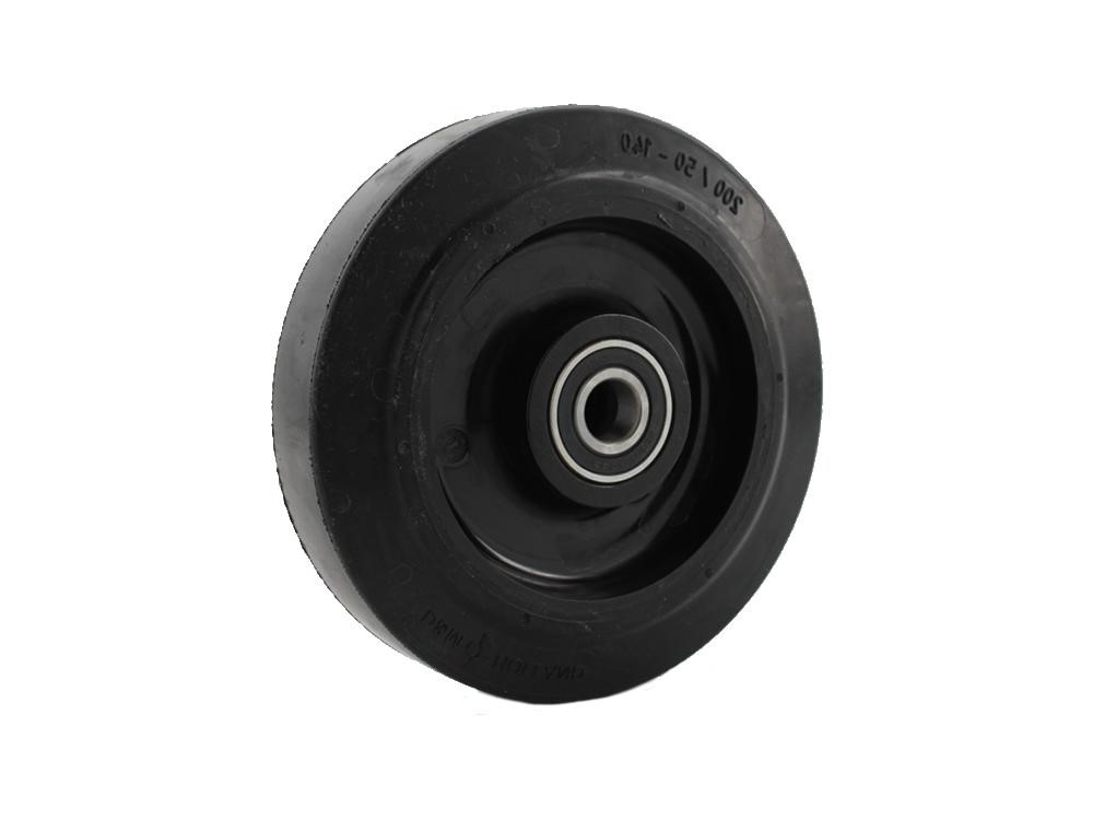 Wheel poly/rub 200x50mm (axle 20mm)