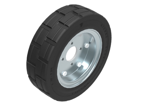 Wheel 357x105 st./rub. black