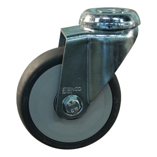 Swivel castor 100x32mm 1-hole M10