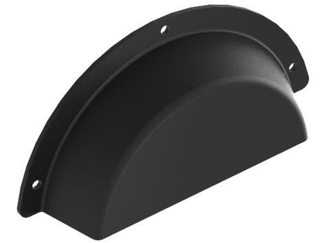 Chain guard black plastic