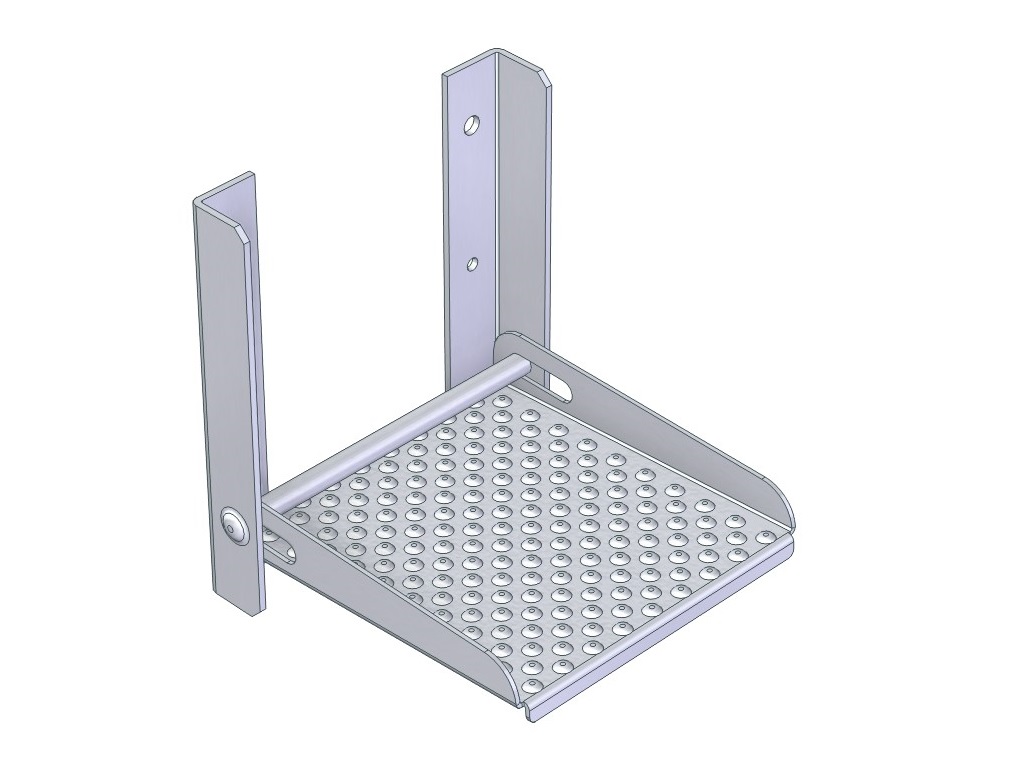 Step-up for piperail trolley BRW170