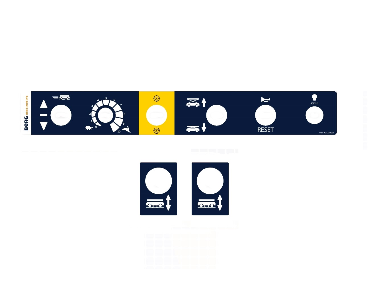 Benomic S-Line / BeNomic Star PRO control panel sticker