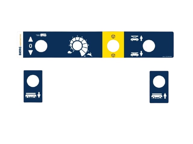Sticker Benomic Star control panel and push up wheels