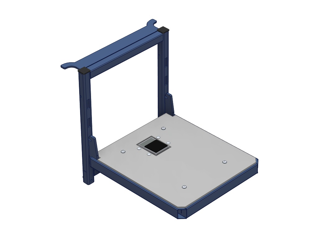 Adjustable hook-on standing plateau for BeNomic Star 300 incl. square footswitch.