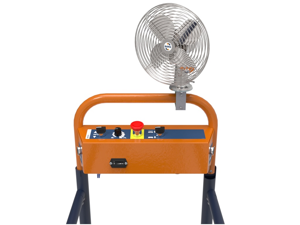 Benomic S-Line fan with 24V connection for personal cooling