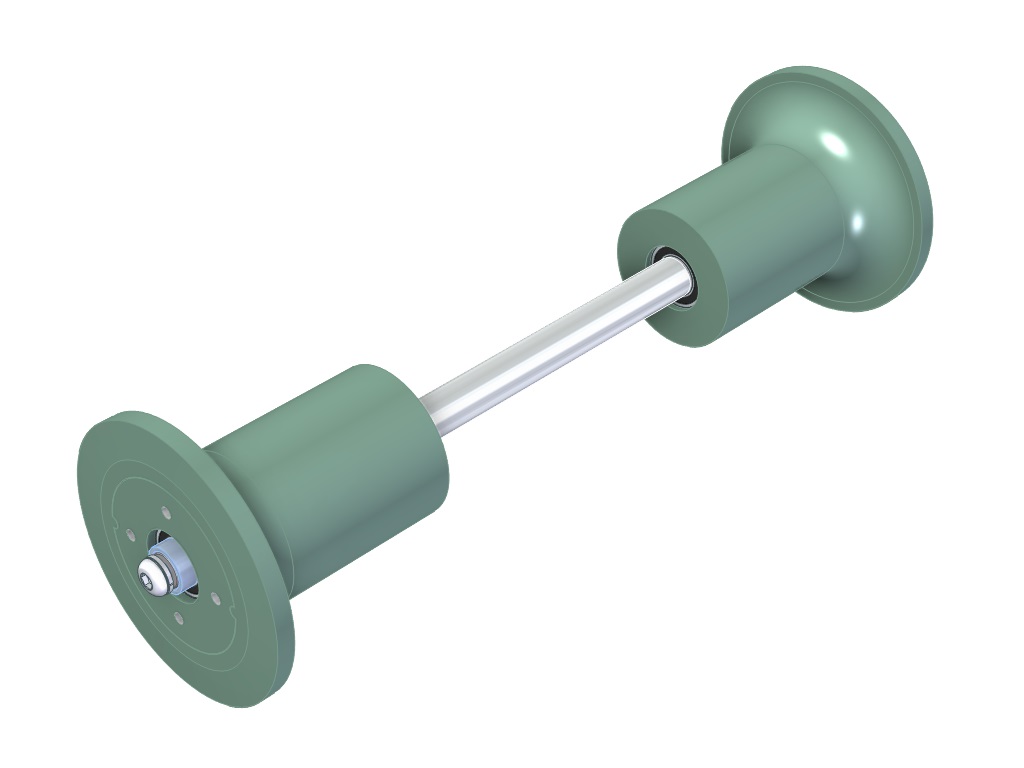 Axle + flange rollers transport trolley CTC 425 (new model)