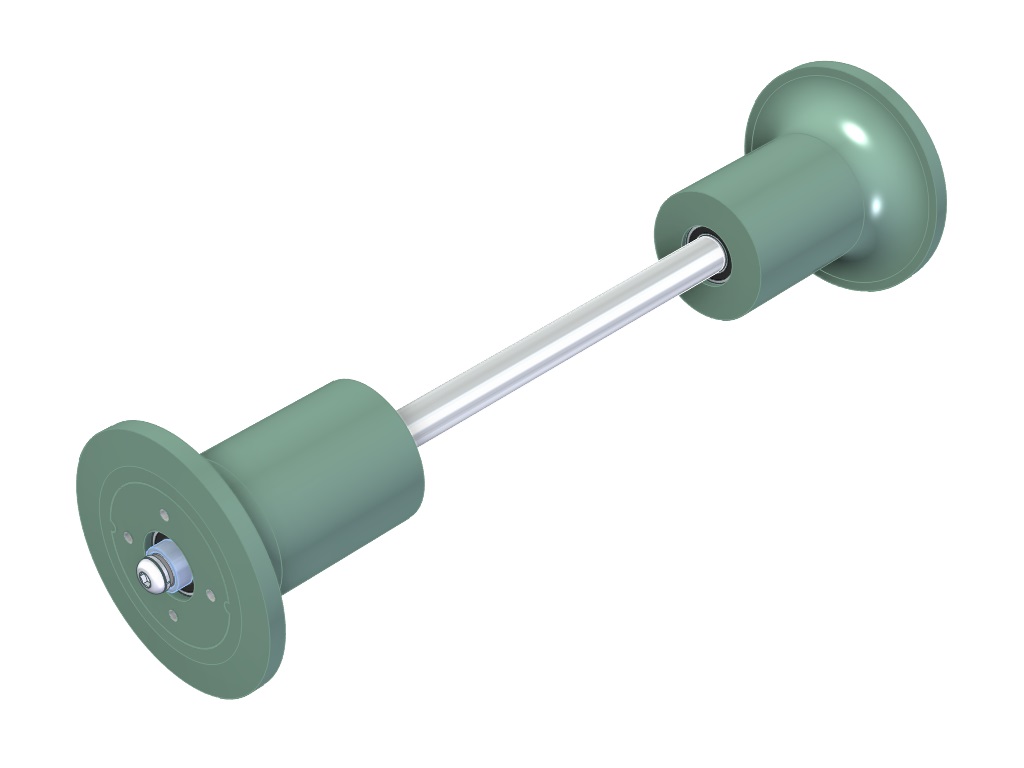 Axle + flange rollers transport trolley CTC 500 (new model)