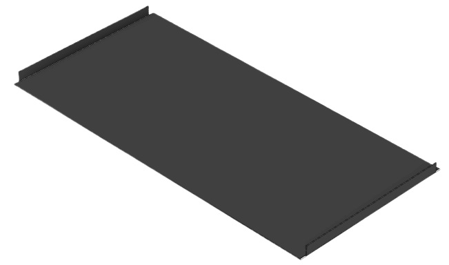 Alu. cover plate BRW170 740x340x2mm battery
