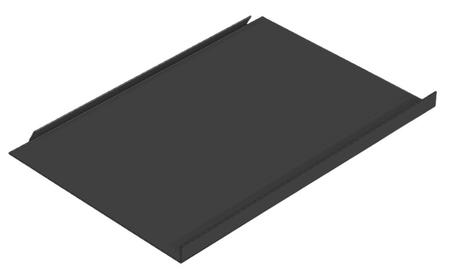 Alu. cover plate BRW170 400x310x2mm motor