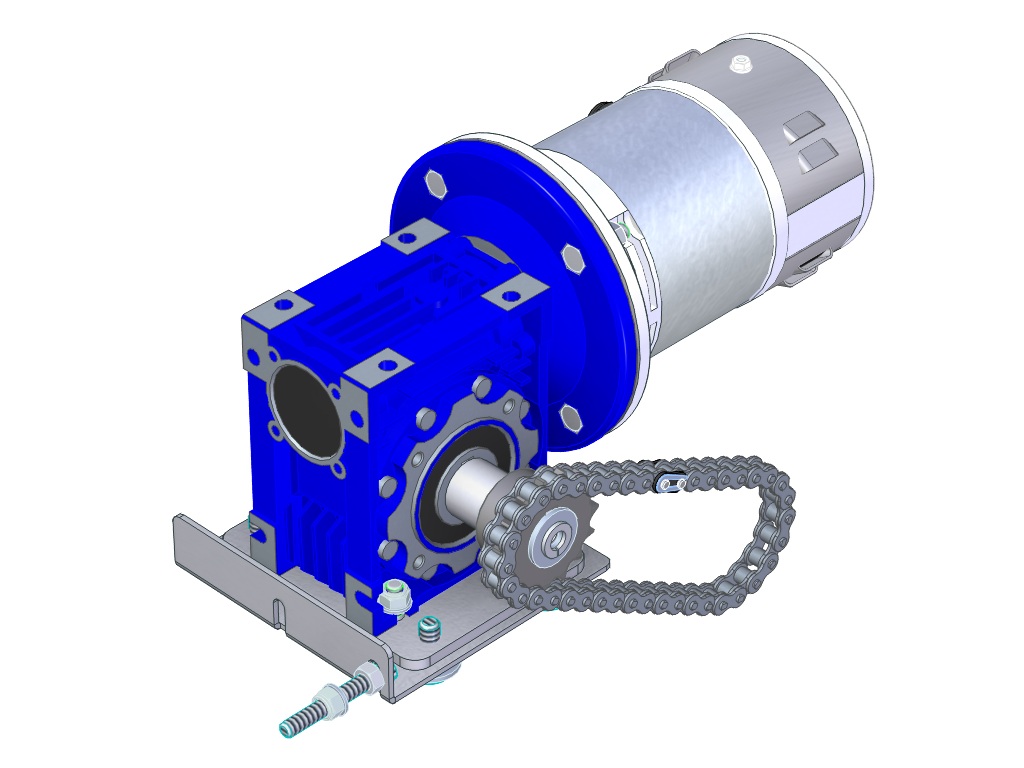 Complete engine and gearbox for Meto
