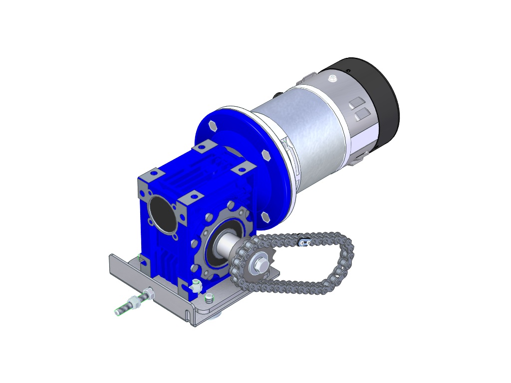 Complete engine and gearbox with brake for Meto